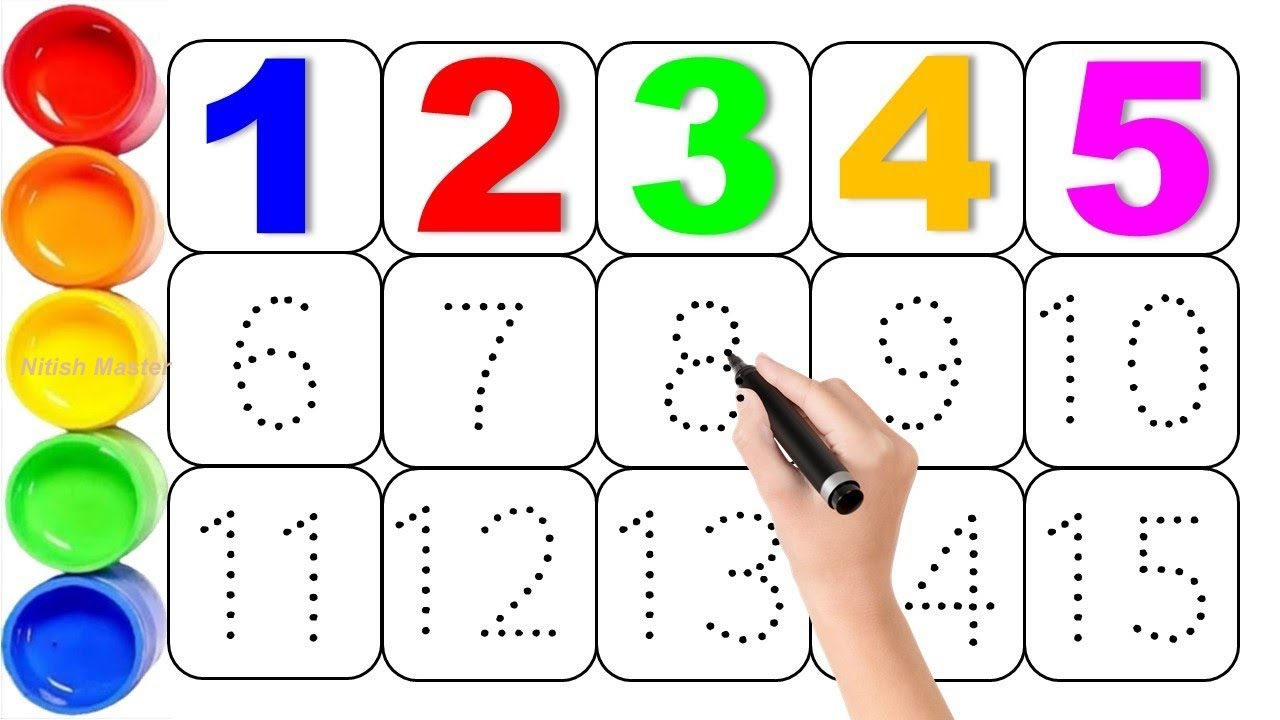 Abcd Count Numbers One two three, 1 to 100 counting, ABC, ABCD, 123 Numbers, learn to ...