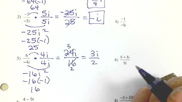 Rationalizing Imaginary Denominators
