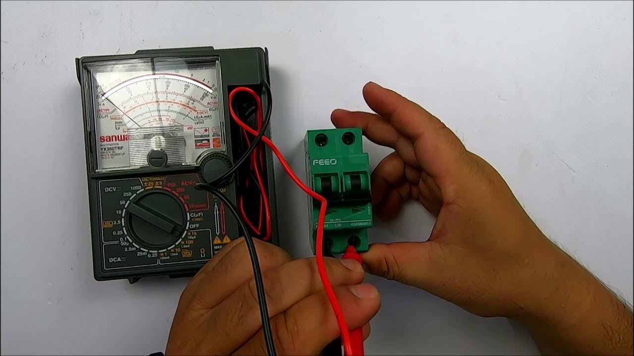 Using Analogue Multimeter as Ohmmeter Resistance Reading and Continuity