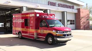 Las Vegas Fire & Rescue Engine 6 & Rescue 6 Responding Code 3