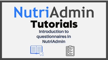 Introduction to questionnaires in NutriAdmin