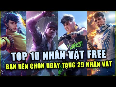 Free Fire | TOP 10 Nhân Vật Garena Sắp Tặng FREE Bạn Nên Chọn Sự Kiện 29 Nhân Vật | Rikkai Gaming