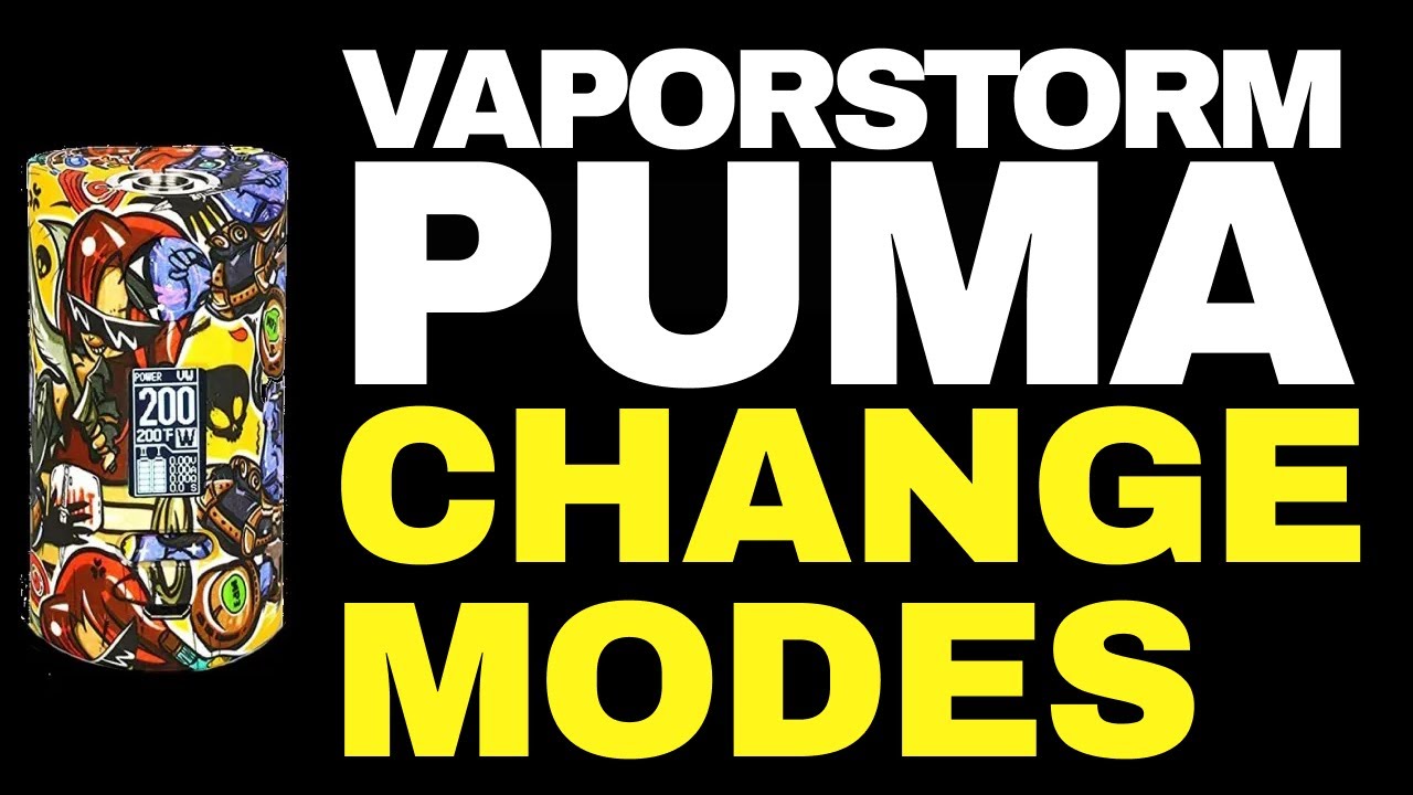 VaporStorm Puma - How to Change Modes 