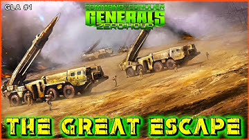 The Great Escape | Command & Conquer: Generals - Zero Hour | GLA Mission: 1 #nostalgia