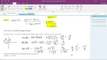 5.2and5.3-3 Double Angle, Power Reducing, Half Angle Formulas