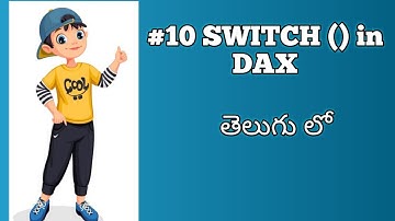 10) Switch Function in DAX explained in Telugu | Power BI Telugu Tutorial