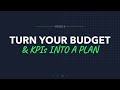 Turn your budget  kpis into a full marketing plan