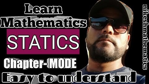 Statics..How to find the value of Mode by simple process.