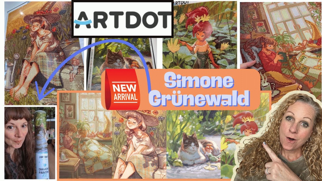 NEW || ARTDOT'S 1st Large Square Canvases || Simone Grunewald