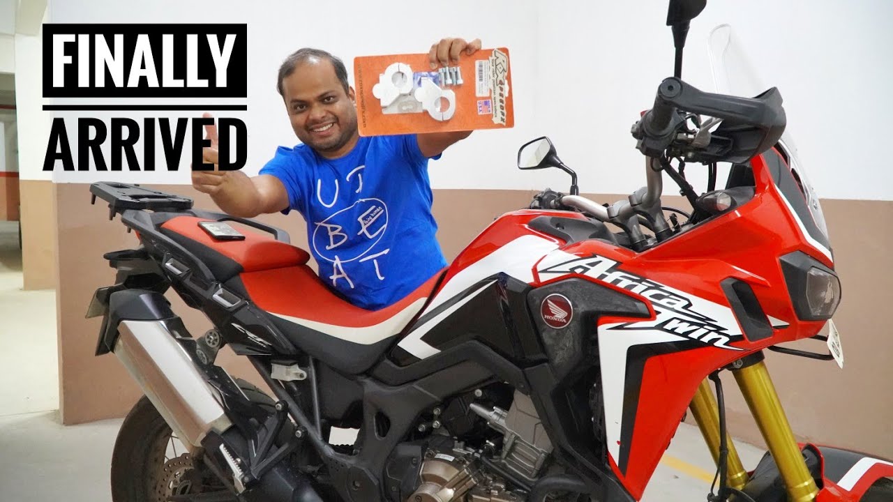 ROX Handle Bar Risers on Africa Twin YouTube