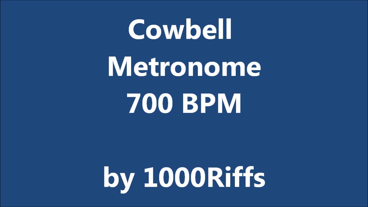 Cowbell Metronome 700 BPM - Beats Per 