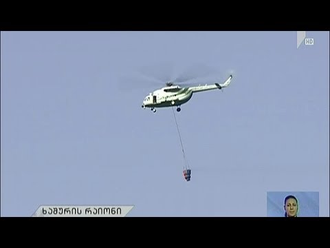 სოფელ ცედანთან ხანძრის სალიკვიდაციო სამუშაოები გრძელდება