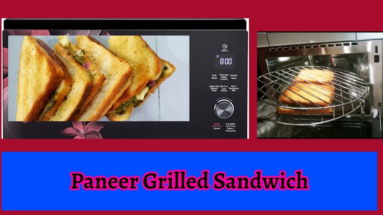Paneer Grilled Sandwich in Microwave YouTube