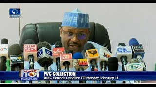 INEC Extends Deadline For PVC Collection Till February 11 Pt.1 08/02/19 |News@10|