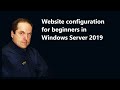 Website configuration for beginners in Windows Server 2019