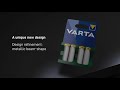 Varta rechargeable batteries  new design