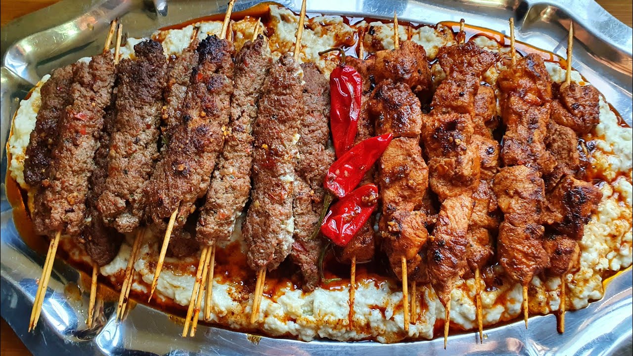 kebab alinazek الكباب التركي طبق مشهور بزاااف في المطاعم التركية