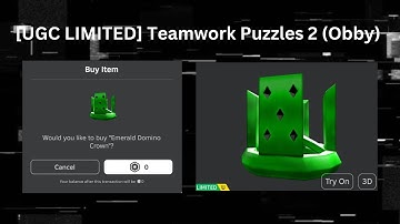 [UGC LIMITED] Teamwork Puzzles 2 Obby (Script) || Roblox