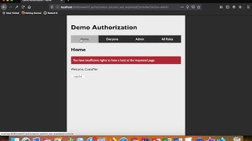 Web 3 - Les 7 - Authorization