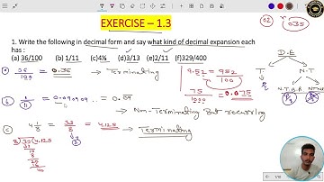 Class 9th Chapter- 1 Number System | Exercise 1.3 Detailed Solution | By Rohit Sir (RP Sir )