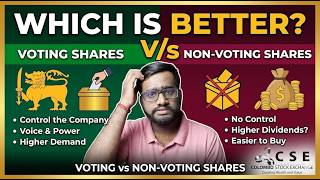 Voting Vs Non-Voting Shares For Beginners Colombo Share Market Colombo Stock Exchangetech Arrear