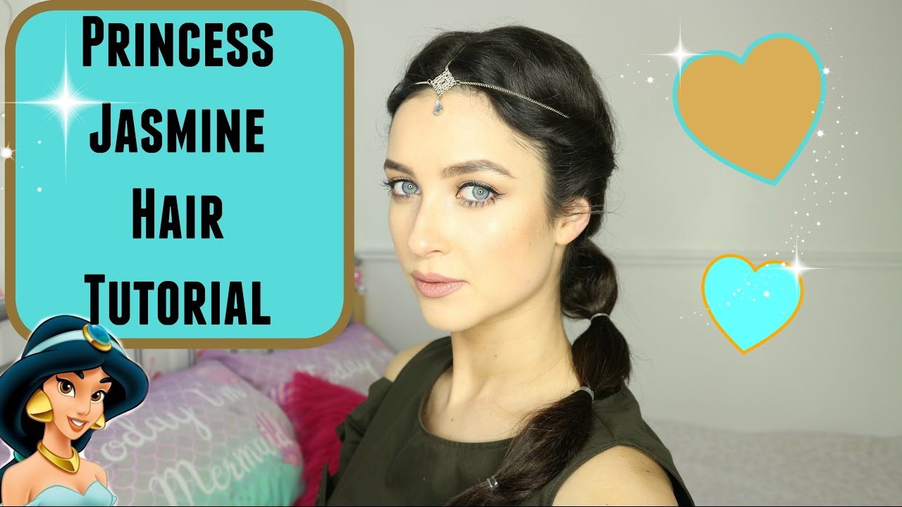 Princess Jasmine Hair Tutorial Disney Glam Easy Beginners 