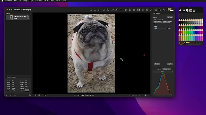 Using layer effects with Seashore.