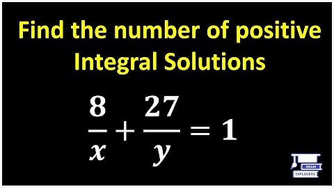 Number of Integral Solutions!