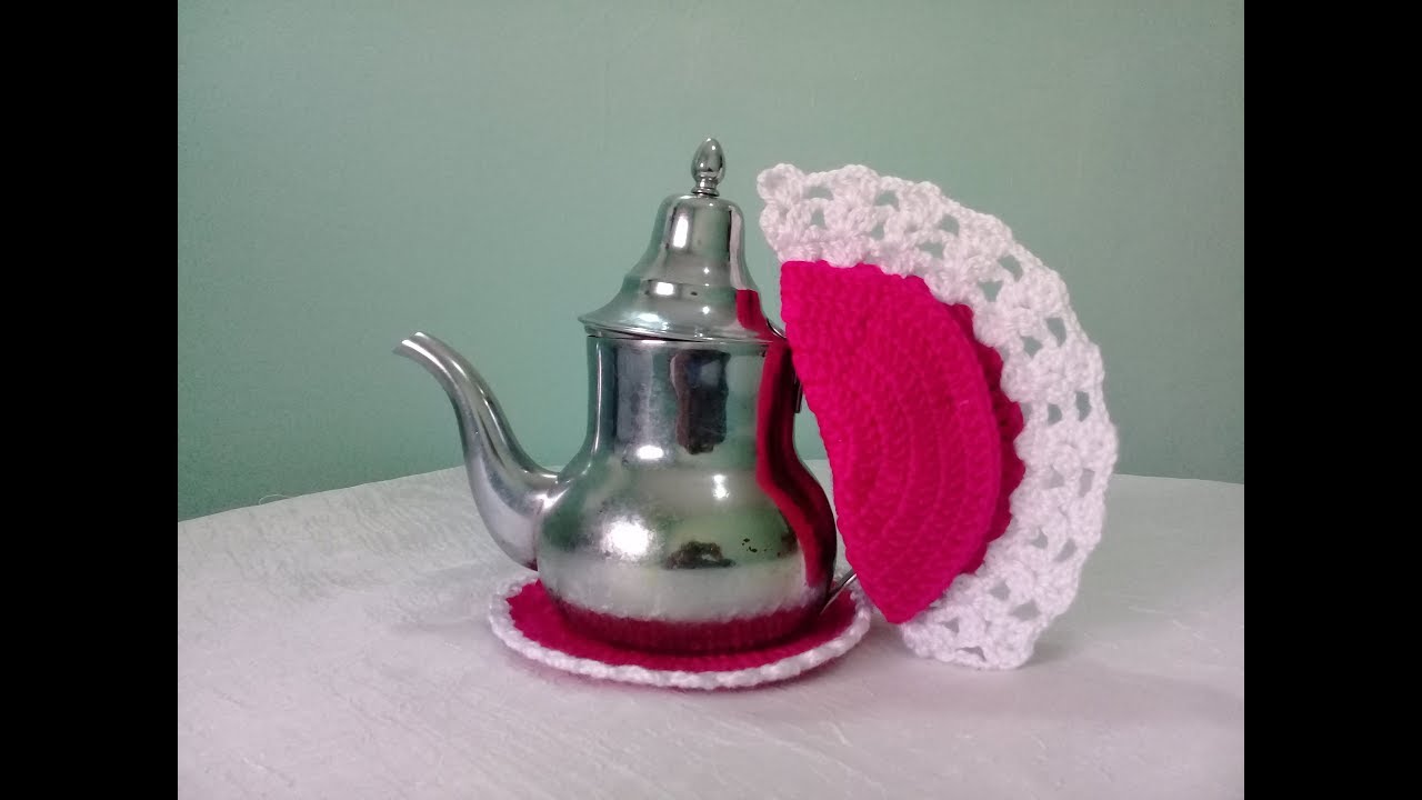 كروشي منزلي/  يد البراد بالكروشي ومفرش البراد سهلة /أشياء ستراها لأول مرة في حياتك