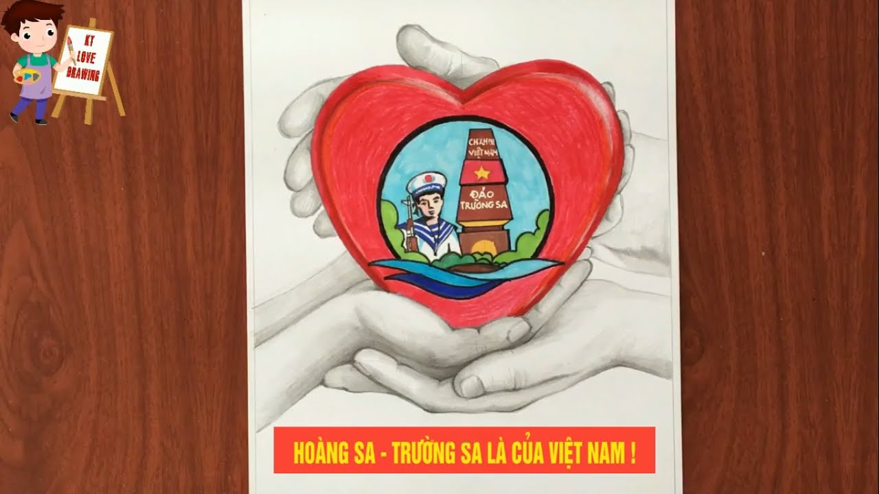 Vẽ tranh hướng về biển  đảo quê hương