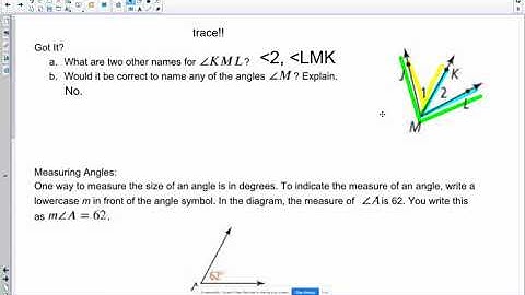 1-4 Measuring Angles