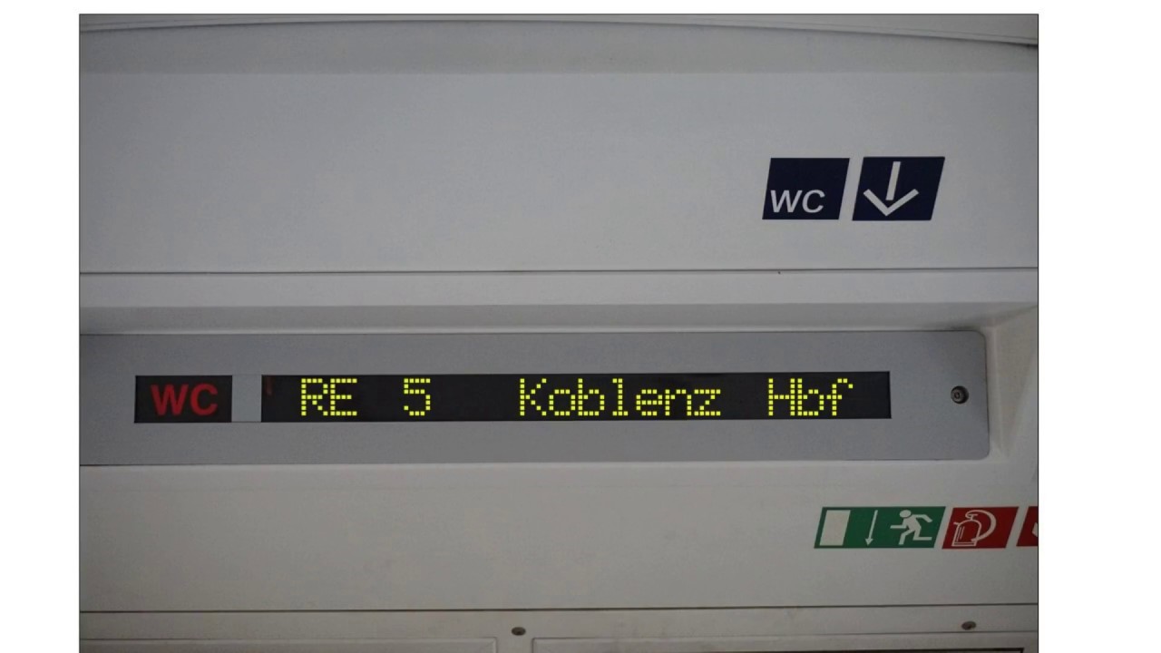 Ansagen RE 5 von Köln nach Koblenz