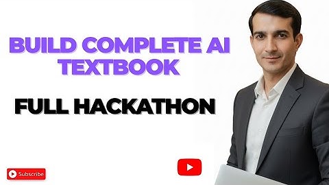    Complete AI Textbook Hackathon Step-by-Step Full Book Creation Tutorial 