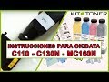 Instrucciones de recarga toner compatible para OKI C110/C130N/MC160N