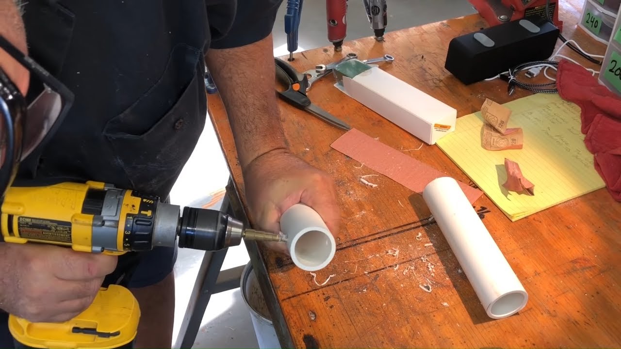 How to make a Wall mounted flashlight holder YouTube