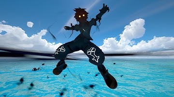 Rage Form Over Kingdom Key Moveset Short Showcase Kingdom Hearts 3 PC Mods