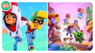 Crossy Road Vs Brawl Stars Subway Surfers Map Comparison