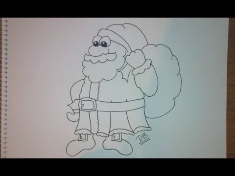 Comment Dessiner Le Père Noël Facile étape Par étape Tutoriel