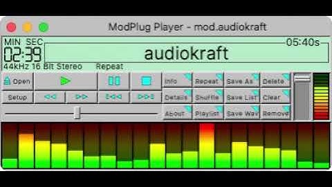 ModPlug Player v2 Alpha 3 - Twintris Game Music: audiokraft