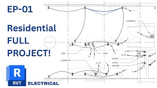 EP-01 - FULL PROJECT - Linking Architectural Model - Revit Electrical Tutorial