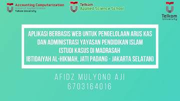Telkom University - D3 Sistem Informasi Akuntansi - Afidz Mulyono Aji - Proyek Akhir