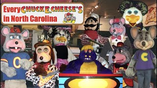 Every Chuck E Cheese in North Carolina