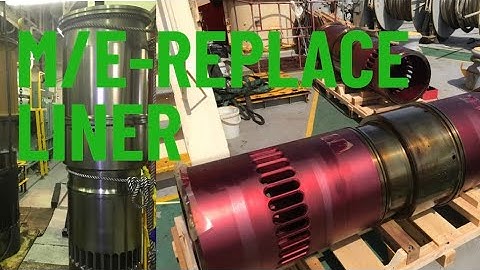 Mitsui Man B&W Cylinder liner replacement 6s50MC-C