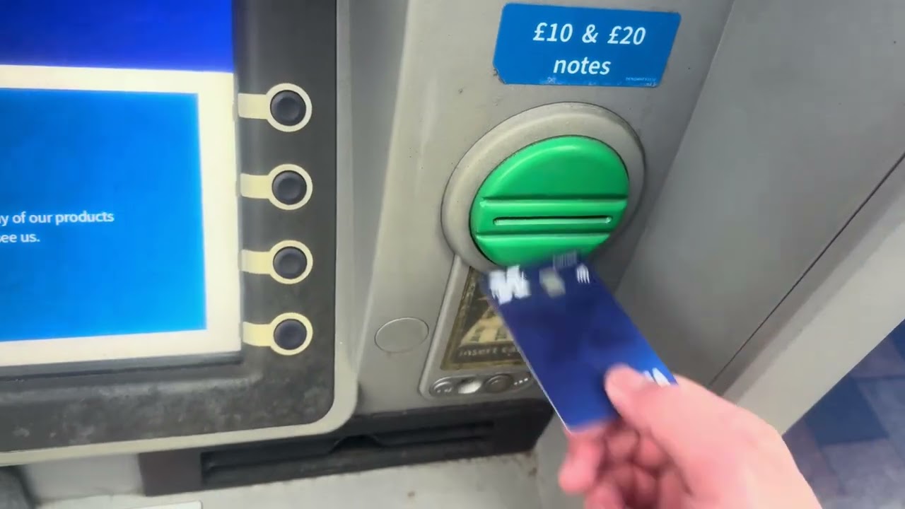 ATM Withdrawal and Depositing in the Rain