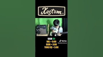 Thank you @aizakkrielclores for using our small But Terrible Kustom KG1 Amplifier by Kustom Amp