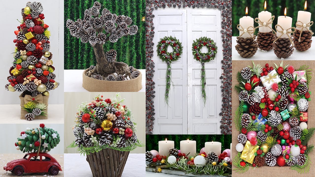 10 Christmas decoration ideas with pine cones | Diy Christmas Ideas