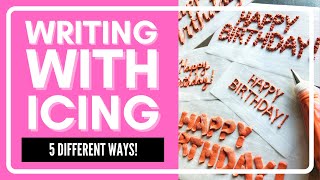 Writing With Icing | 5 Easy Cake Writing Ideas for Beginners!