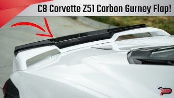 C8 Corvette Z51 Spoiler Carbon Fiber Gurney Flap! - Paragon Performance
