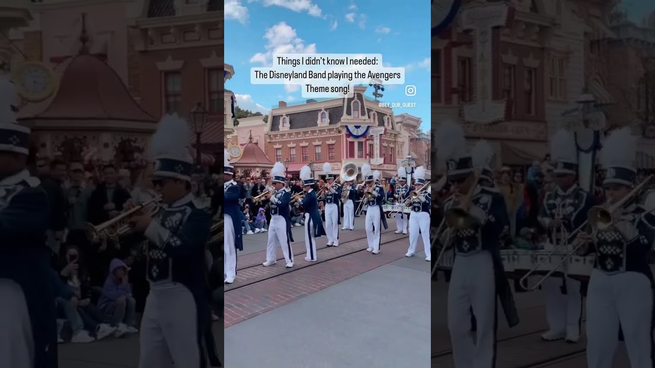 Disneyland Band play Avengers Theme