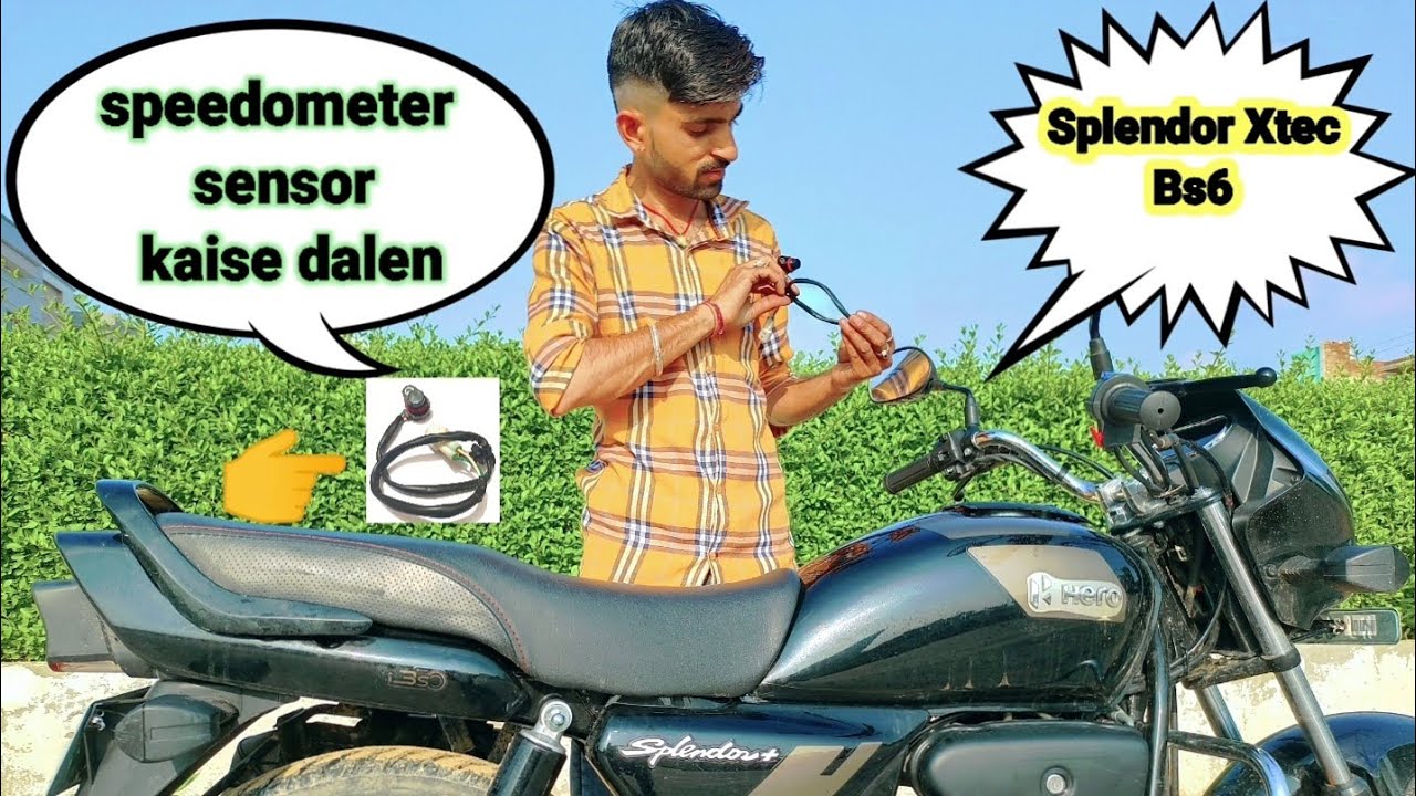 Splendor plus Xtec Speedo Mitter sensor kase dale / new xtec splendor speed mitter not working 